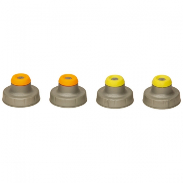 Nathan Push Pull Caps 4-Pack zilver 975246 00975246